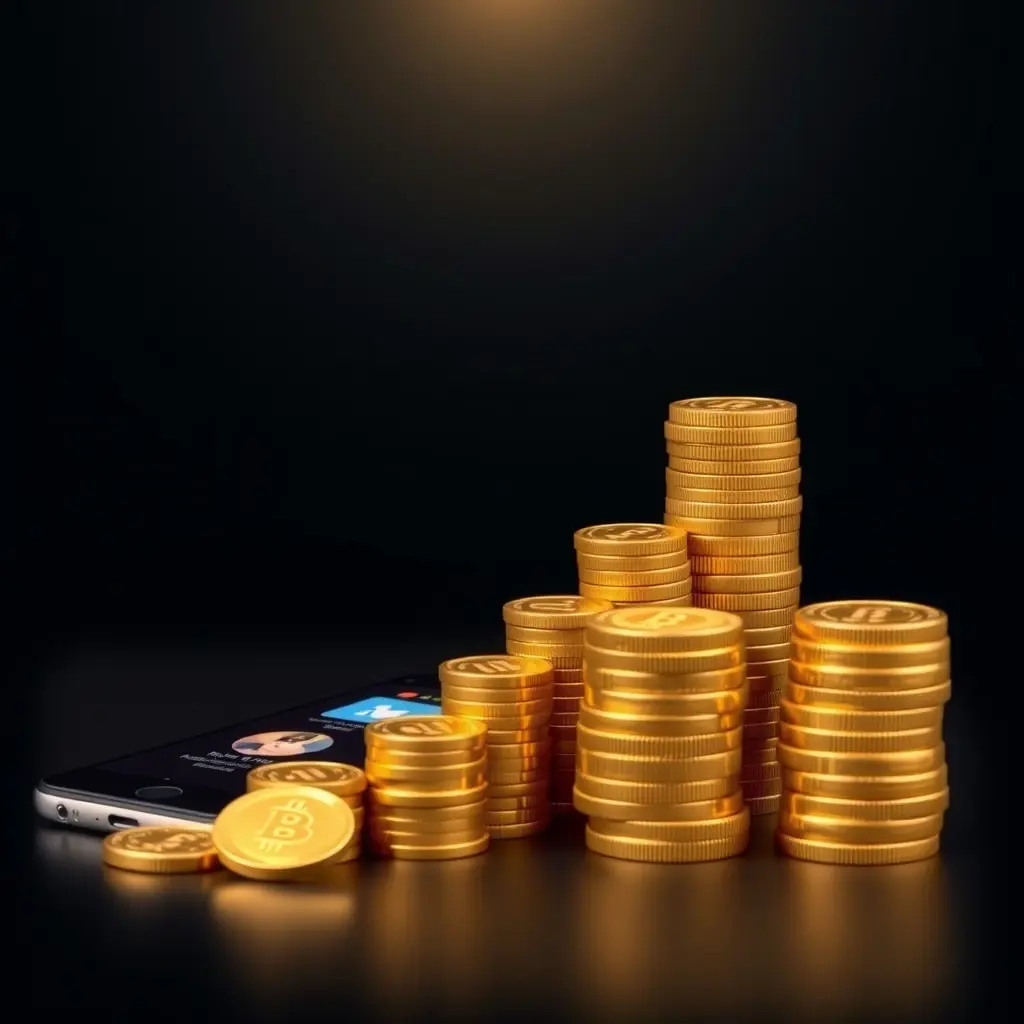 Mobile casino interface with games and live dealer